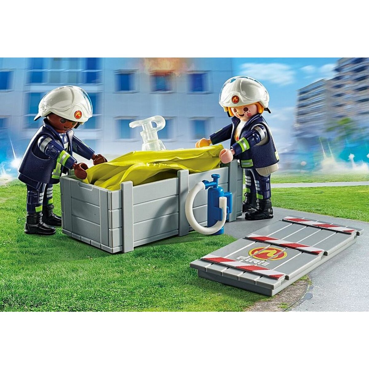 PLAYMOBIL® 71465 Act!on Heros - Feuerwehrleute mit Luftkissen