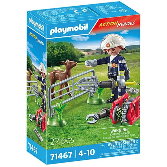 PLAYMOBIL® 71467 Act!on Heros - Feuerwehr-Tierrettung