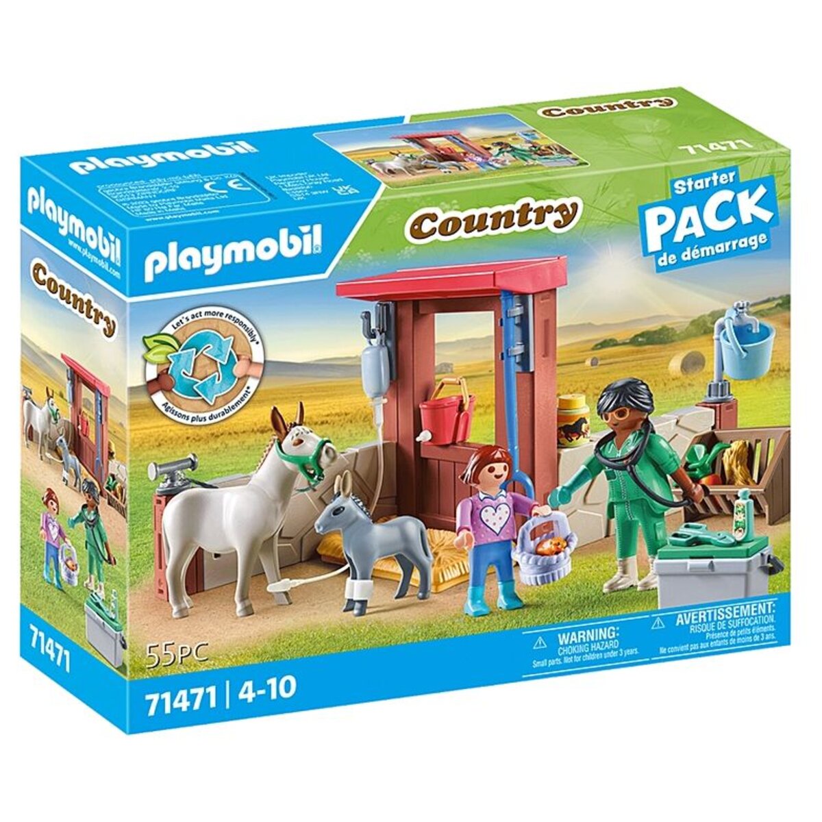 PLAYMOBIL® 71471 Country - Tierarzteinsatz bei den Eseln