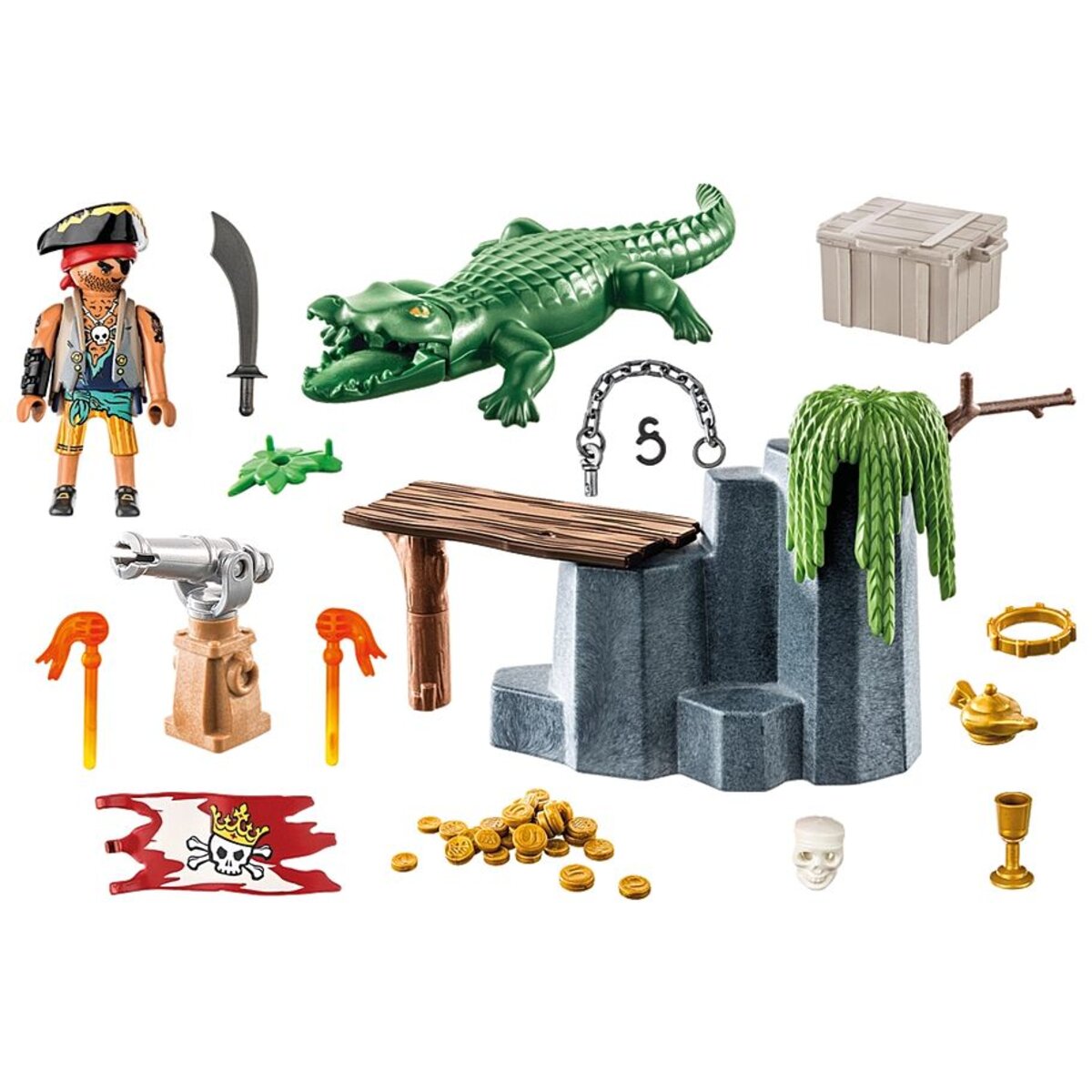 PLAYMOBIL® 71473 Pirates - Pirat mit Alligator