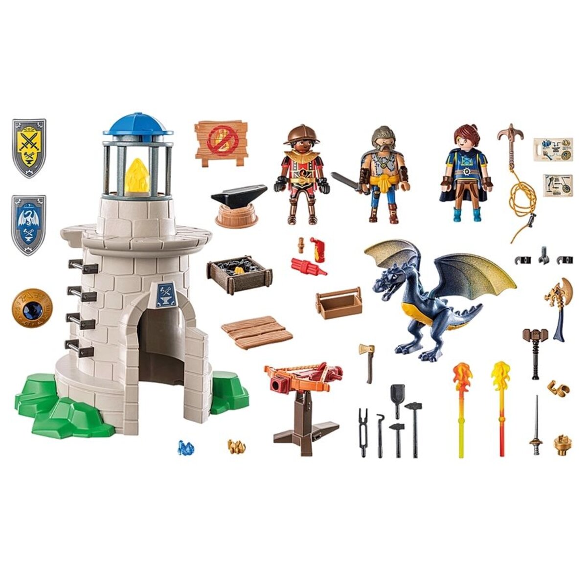 PLAYMOBIL® 71483 Novelmore - Ritterturm mit Schmied und Drache