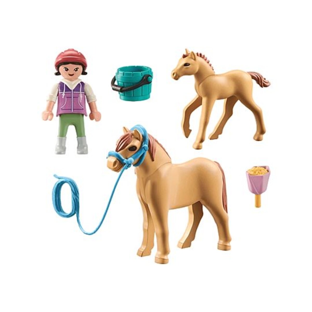 PLAYMOBIL® 71498 Horses of Waterfall - Kind mit Pony und Fohlen