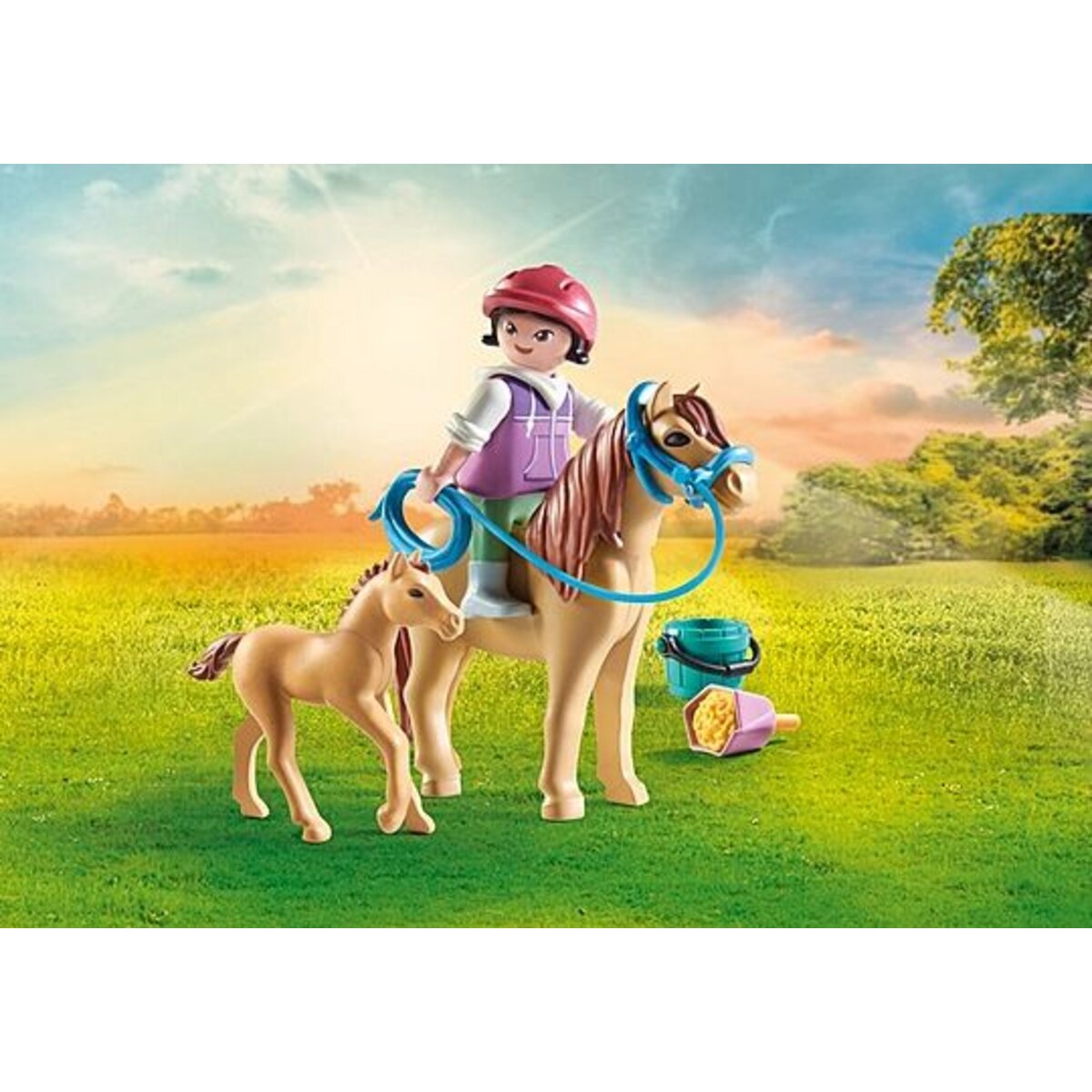 PLAYMOBIL® 71498 Horses of Waterfall - Kind mit Pony und Fohlen