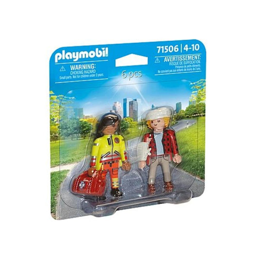 PLAYMOBIL® 71506 DuoPack Sanitäterin mit Patient