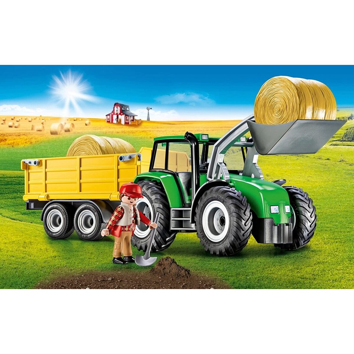 PLAYMOBIL® 9317 Traktor mit Anhänger Country Landmaschine mit Schaufel