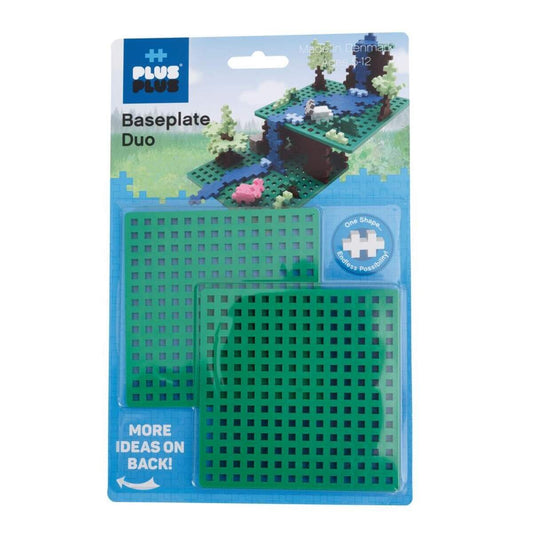 Plus-Plus Steckbausteine Baseplate 12x12 cm, 2 Stück