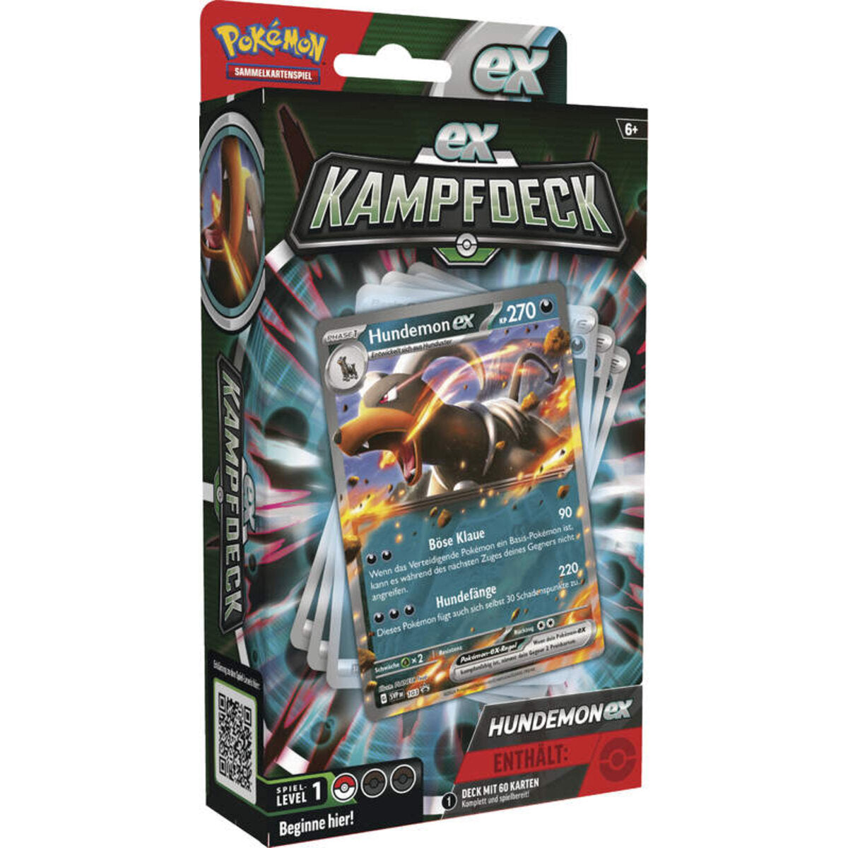 Pokemon Kampfdeck Hundemon-ex oder Melmetal-ex, 1 Stück, 2-fach sortiert