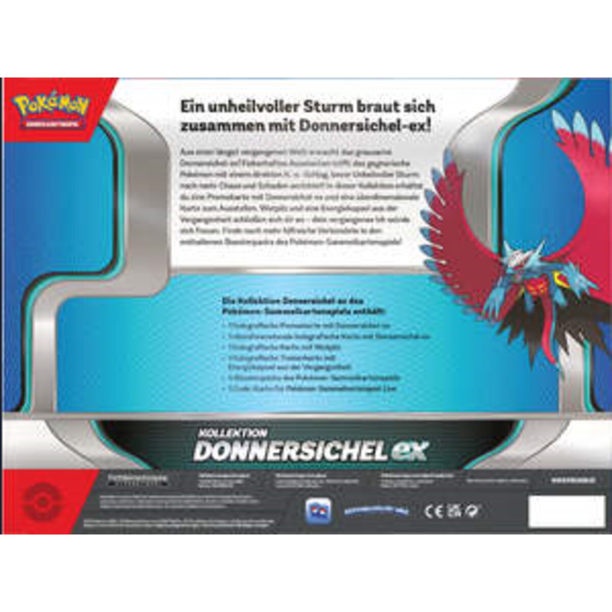 Pokemon Kollektion Donnersichel-ex oder Eisenkrieger-ex, 1 Stück, 2-fach sortiert