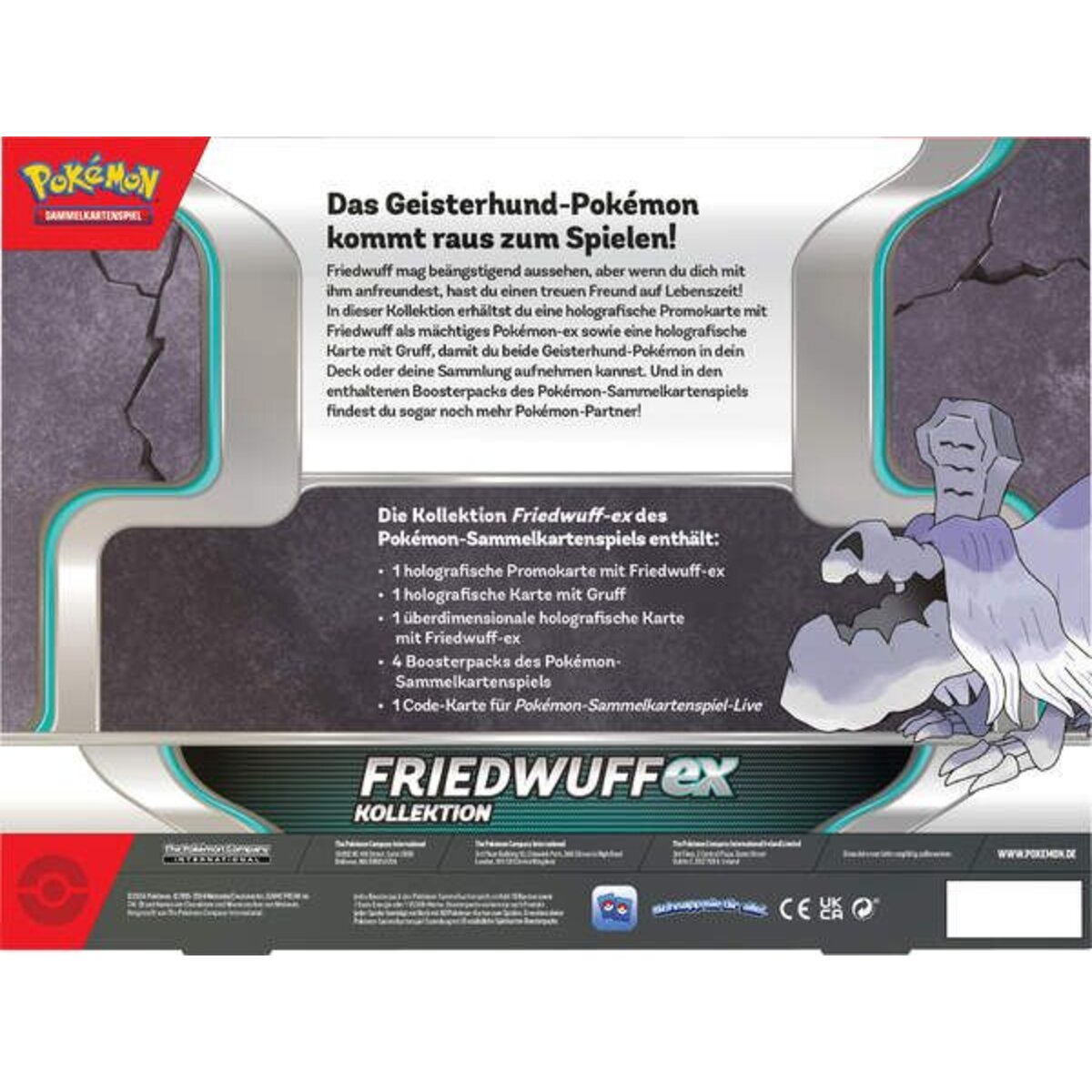 Pokemon Kollektion Friedwuff-ex