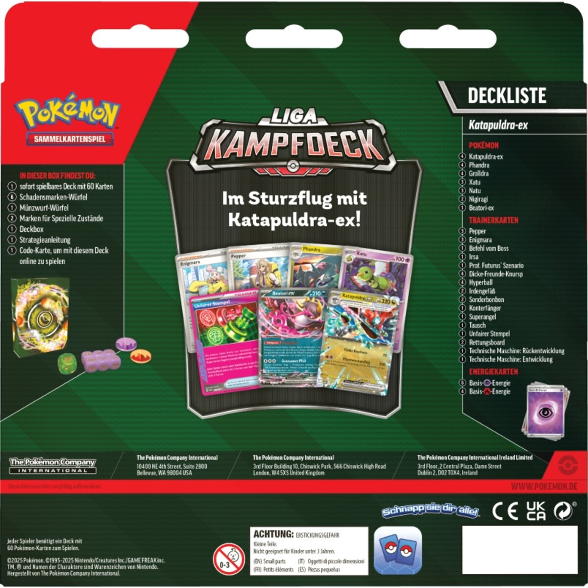 Pokemon Liga Kampfdeck Katapuldra ex