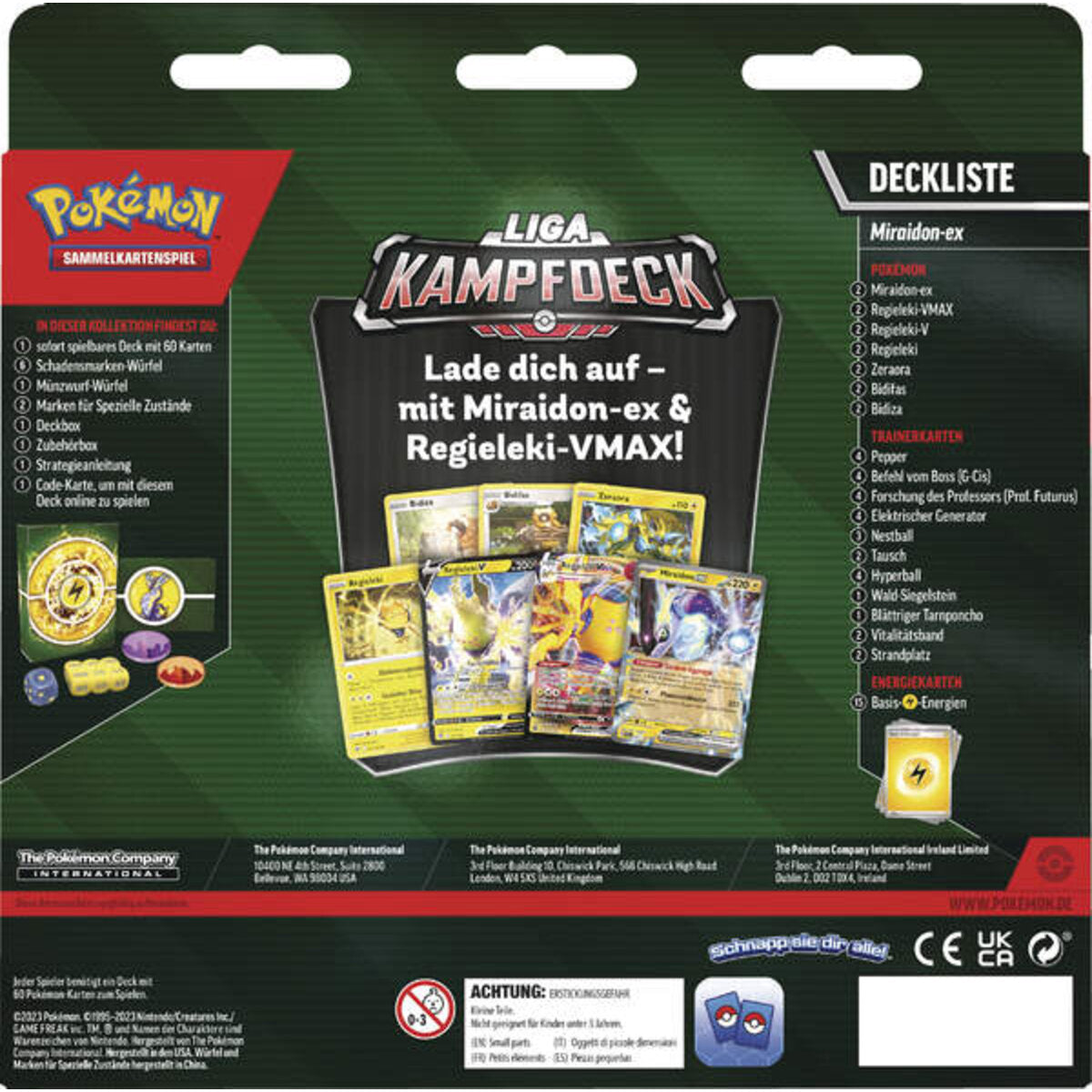 Pokemon LIGA Kampfdeck Miraidon-ex