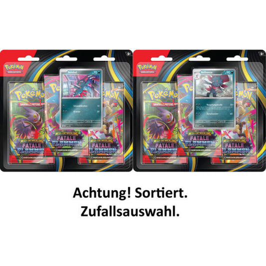 Pokemon Drei-Boosterpack-Blister Mega-Entwicklung - Fatale Flammen