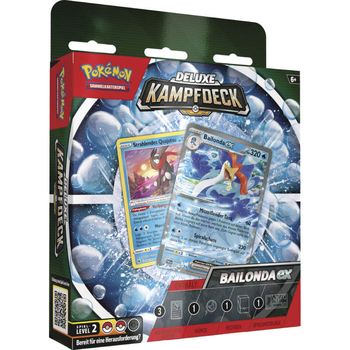 Pokémon-Sammelkartenspiel: Deluxe-Kampfdeck Maskagato-ex / Bailonda-ex, 1 Stück, 2-fach sortiert