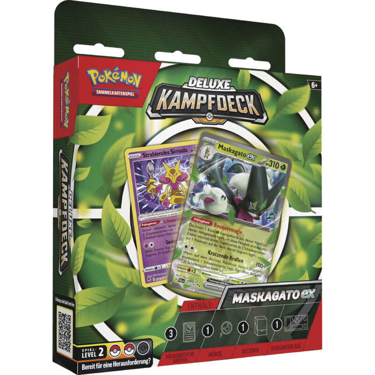 Pokémon-Sammelkartenspiel: Deluxe-Kampfdeck Maskagato-ex / Bailonda-ex, 1 Stück, 2-fach sortiert