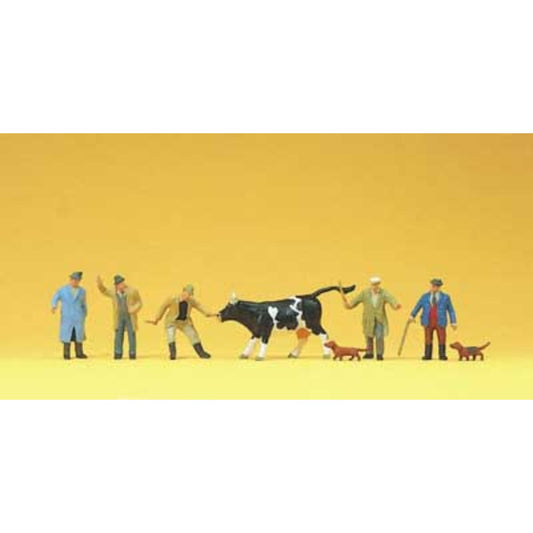 Preiser 10048 - HO Viehhandel