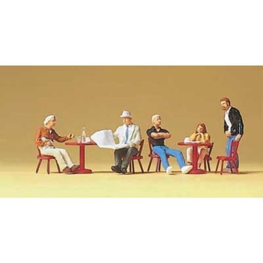 Preiser 10369 - HO Gäste im Straßencafe