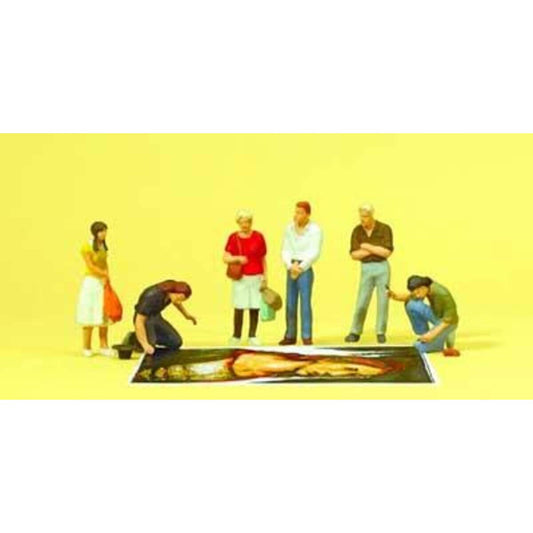 Preiser 10549 HO Straßenmaler,Fußgänger