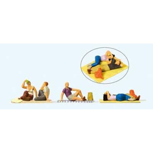 Preiser 10618 HO Rastende auf Decke