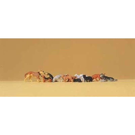 Preiser 14165 - Hunde und Katzen, Spur H0