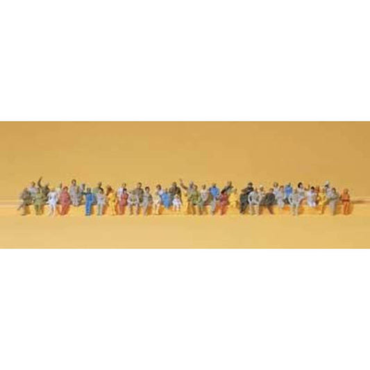 Preiser 14400 - Sitzende Figuren für Zugabteil, Spur H0