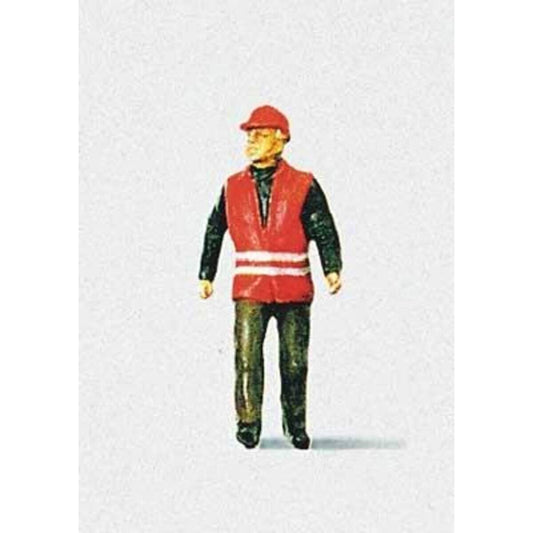 Preiser 28008 - Bahnarbeiter /Warnweste, Spur H0