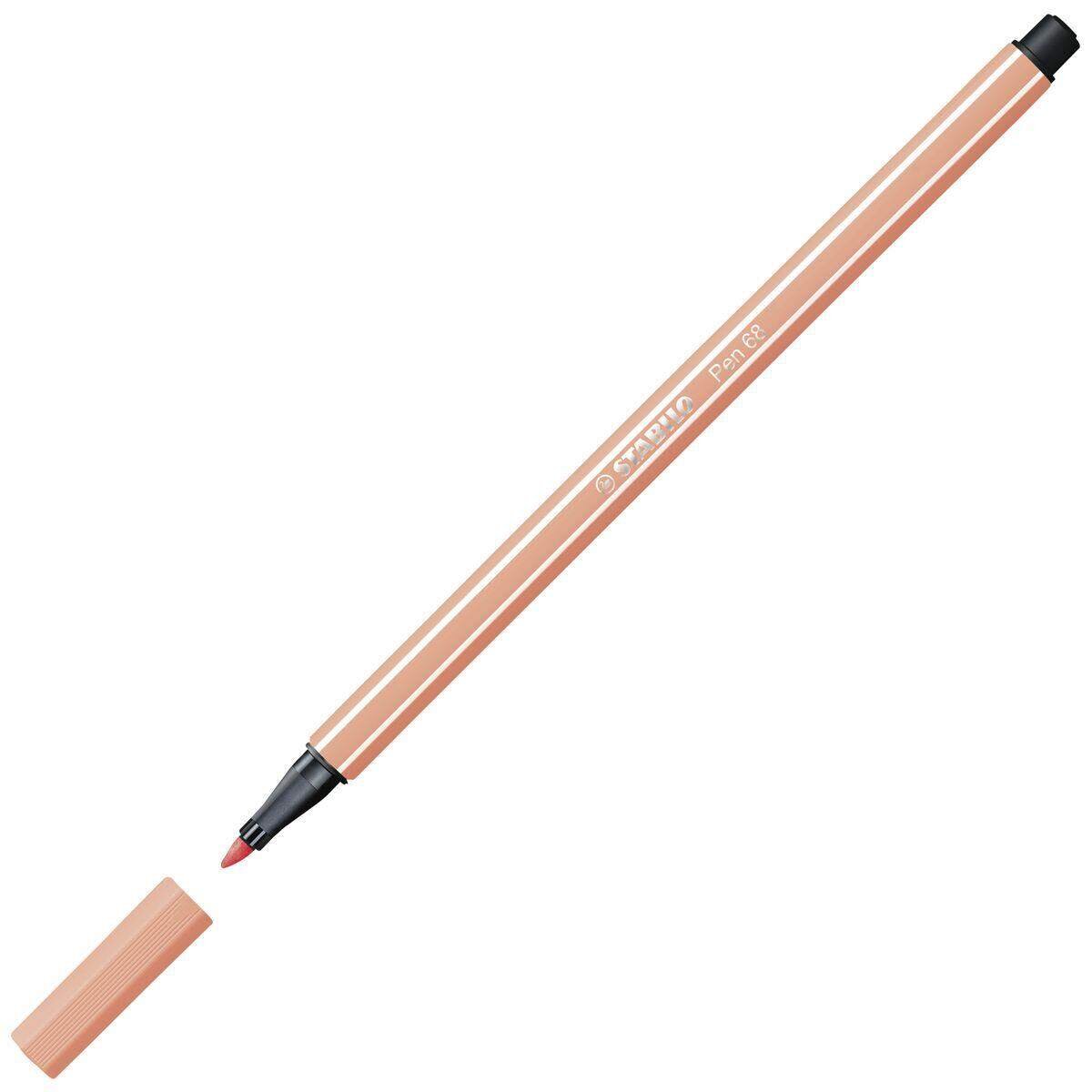 Premium-Filzstift - STABILO Pen 68 - Einzelstift - apricot