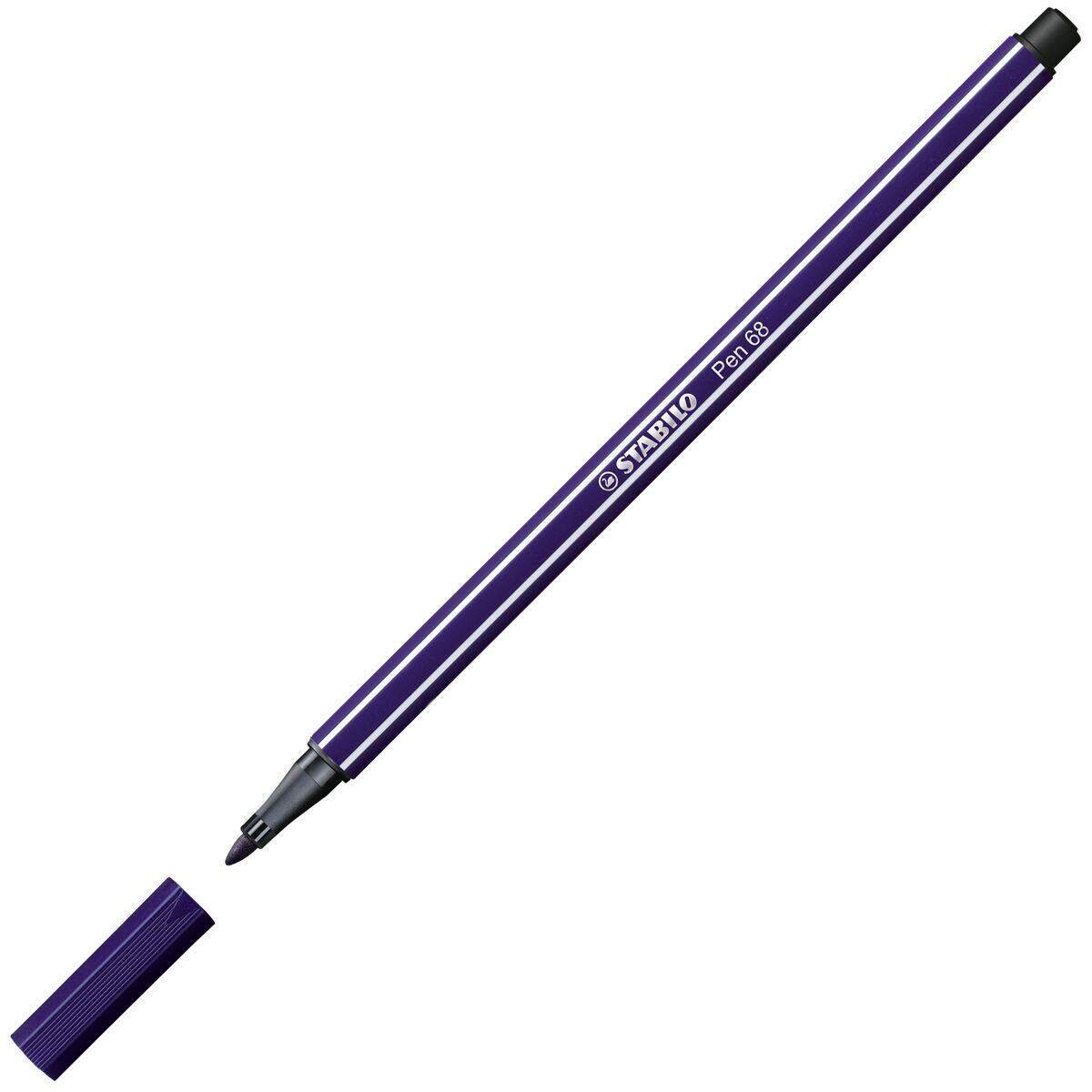 Premium-Filzstift - STABILO Pen 68 - Einzelstift - preußischblau