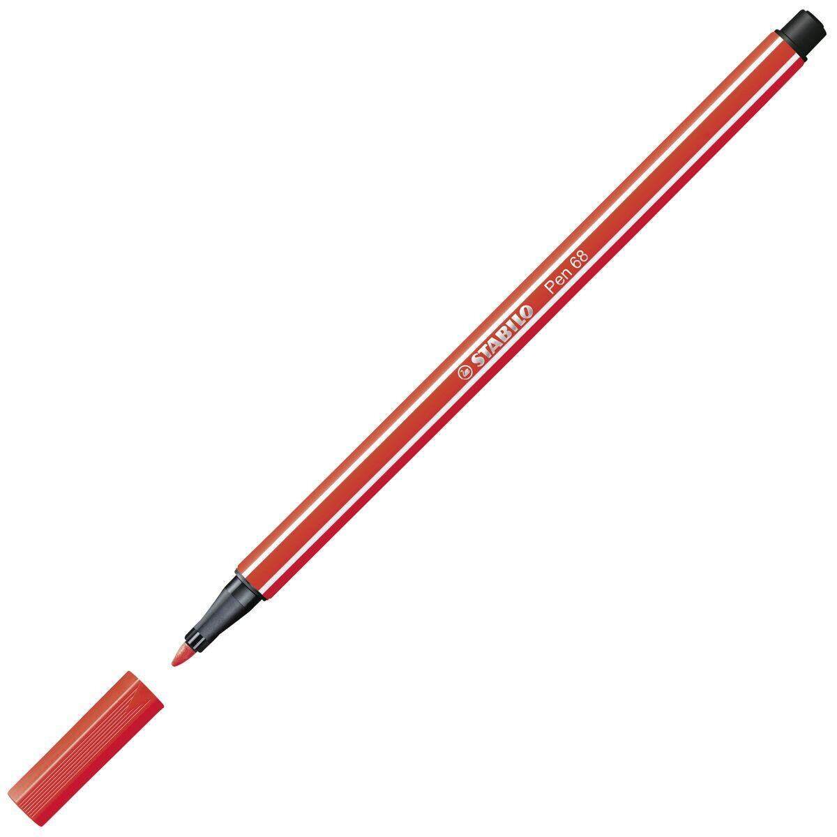 Premium-Filzstift - STABILO Pen 68 - 6er Pack - mit 6 verschiedenen Farben