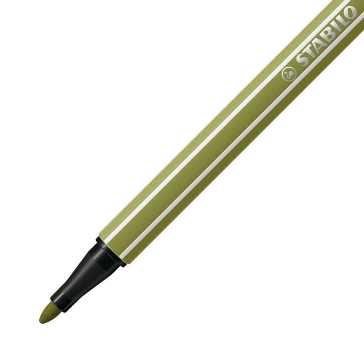 Premium-Filzstift - STABILO Pen 68 - Einzelstift - schlammgrün