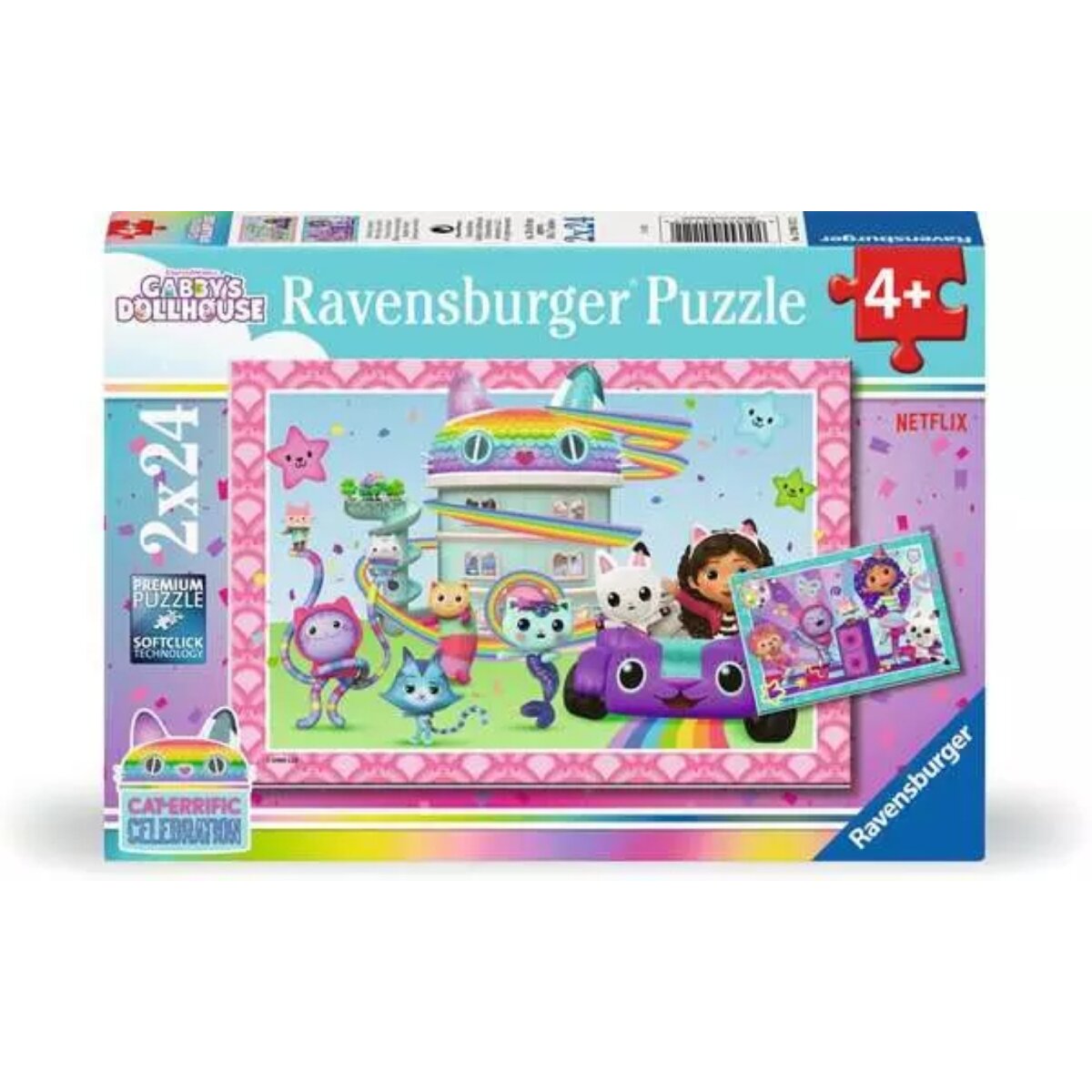 Ravensburger 2 Kinderpuzzle 24 Teile Bereit zu feiern! 26 x 18 cm