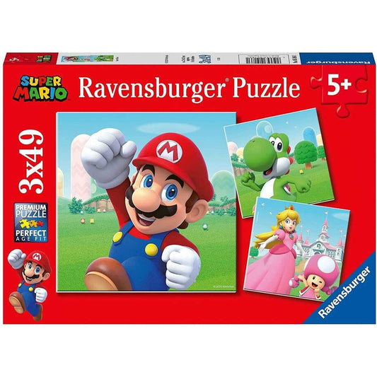 Ravensburger 3D Puzzle - Super Mario, 3 x 49 Teile