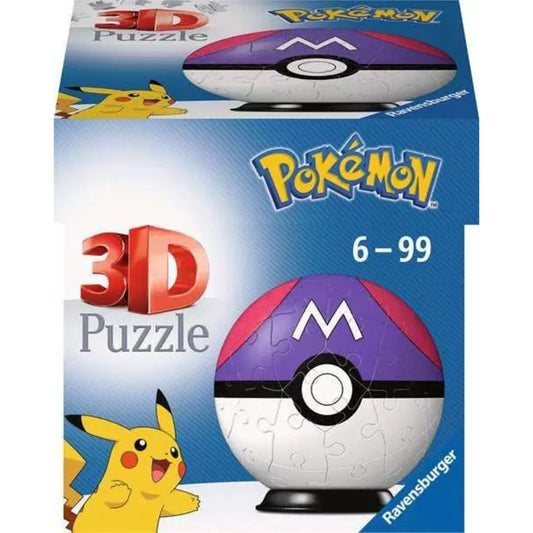 Ravensburger 3D Puzzle - Pokémon Meisterball, 54 Teile