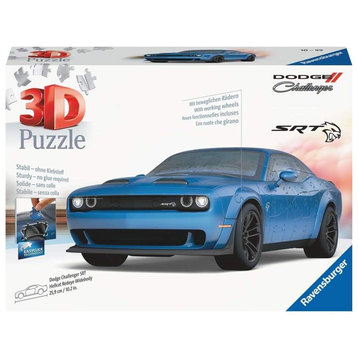 Ravensburger 3D Puzzle - Dodge Challenger SRT Hellcat Redeye Widebody, 108 Teile