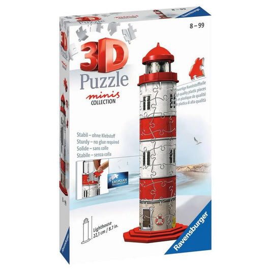 Ravensburger 3D Puzzle - Mini Leuchtturm, 54 Teile