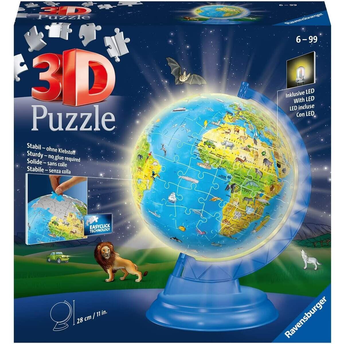 Ravensburger 3D Puzzle - Kinderglobus mit Licht