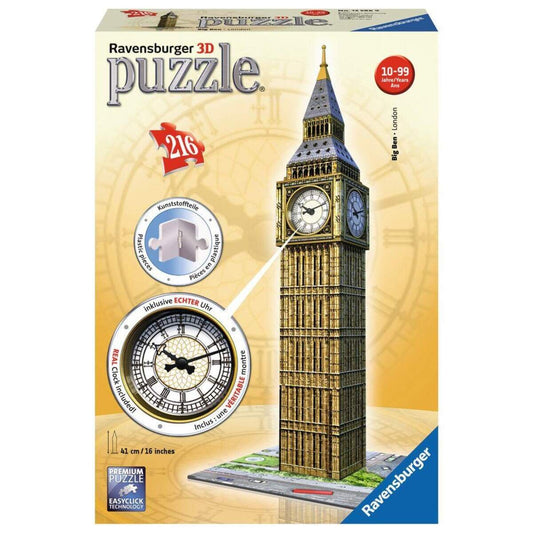 Ravensburger 3D Puzzle Big Ben mit Uhr, 216 Teile