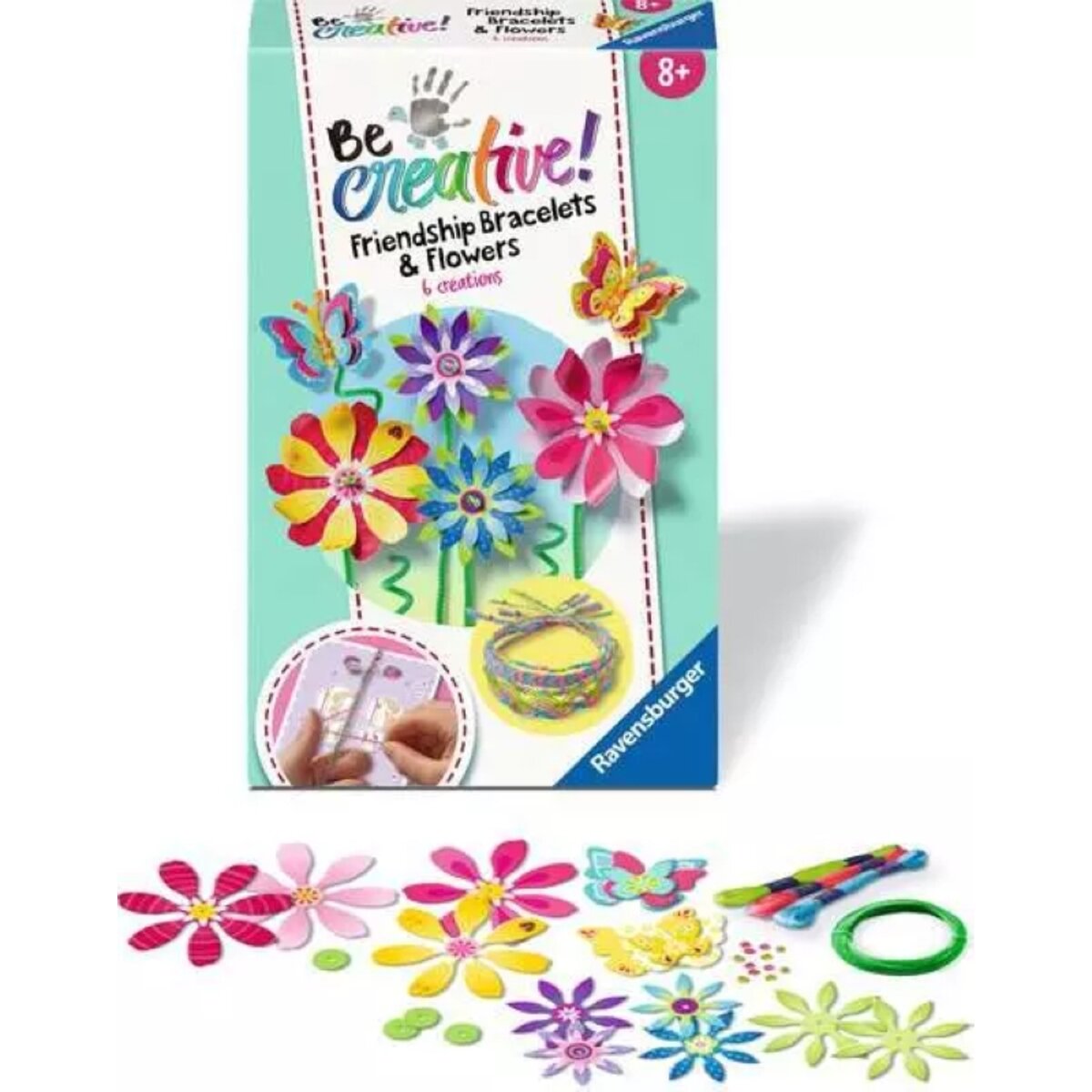 Ravensburger BeCreative Mini-Freundschaftsbändchen & Blumen Bastelset