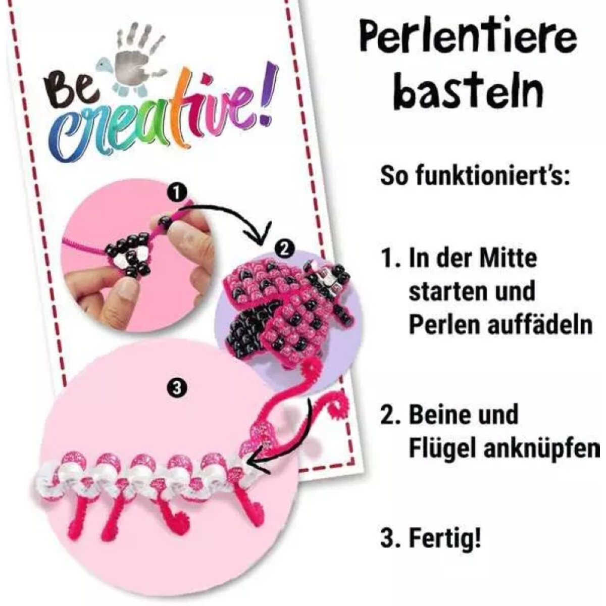Ravensburger BeCreative Mini Perlentier Marienkäfer Bastelset