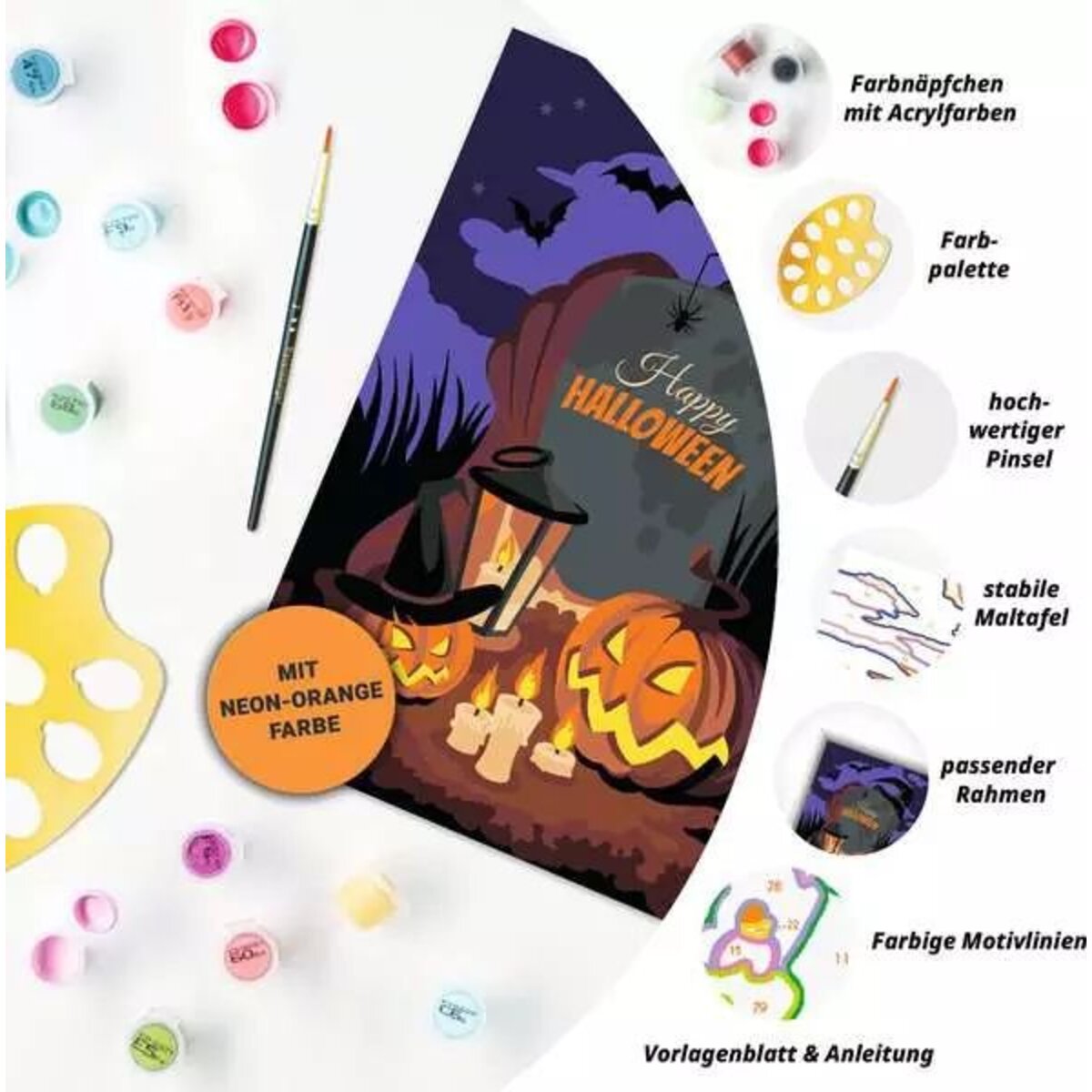 Ravensburger CreArt Halloween Mood - Malen nach Zahlen für Kinder ab 9 Jahren