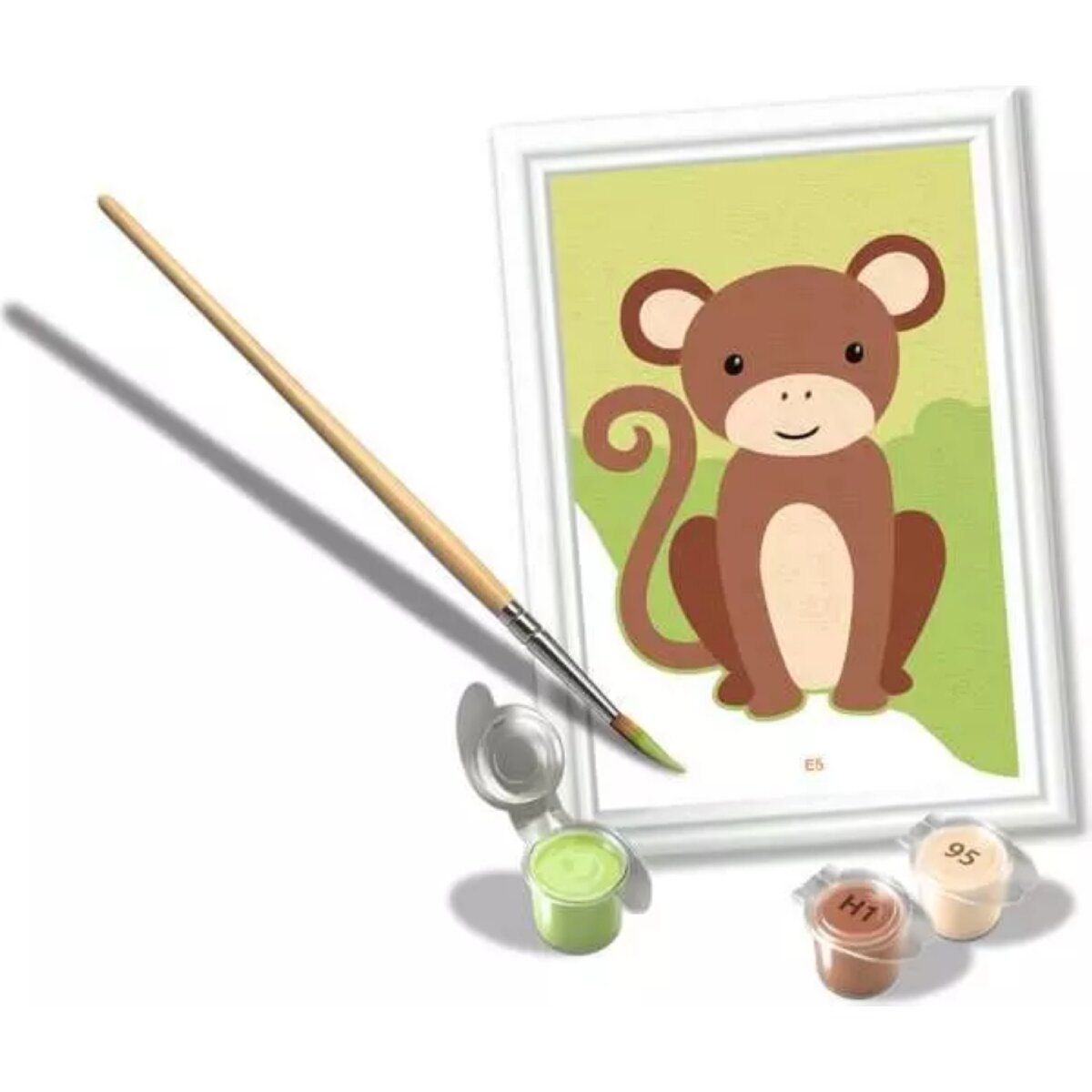 Ravensburger CreArt Kleiner Affe Malen nach Zahlen 8,5 x 12 cm