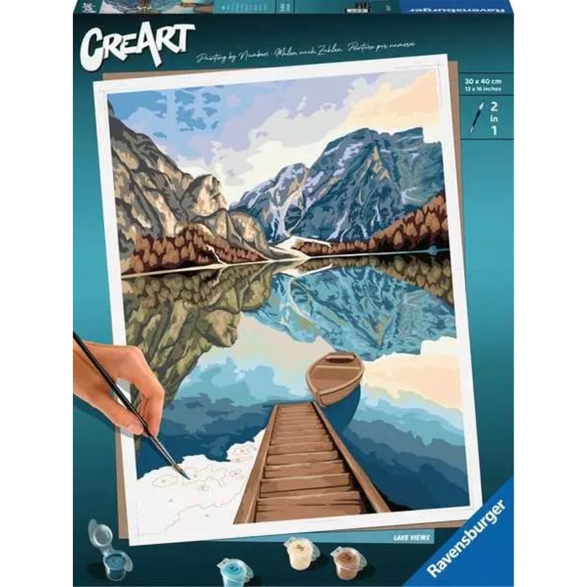 Ravensburger CreArt Lake Views - Malen nach Zahlen für Erwachsene