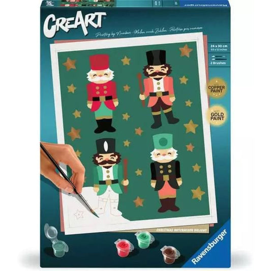 Ravensburger CreArt, Malen nach Zahlen - Christmas Nutcracker Delight