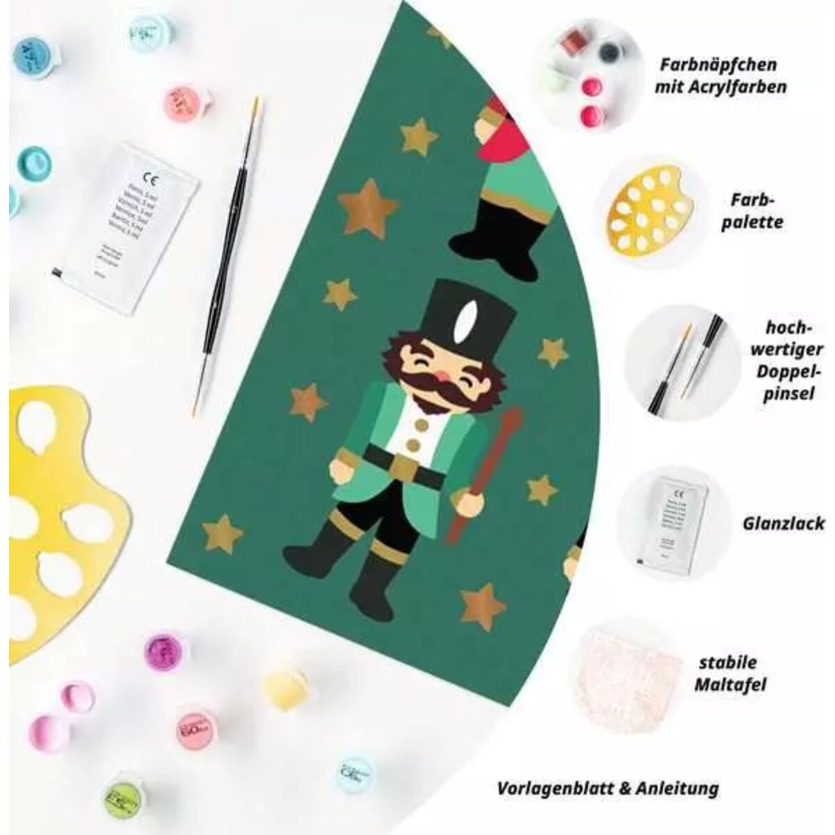 Ravensburger CreArt, Malen nach Zahlen - Christmas Nutcracker Delight