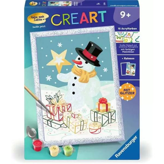 Ravensburger CreArt, Malen nach Zahlen - Bezaubernder Schneemann