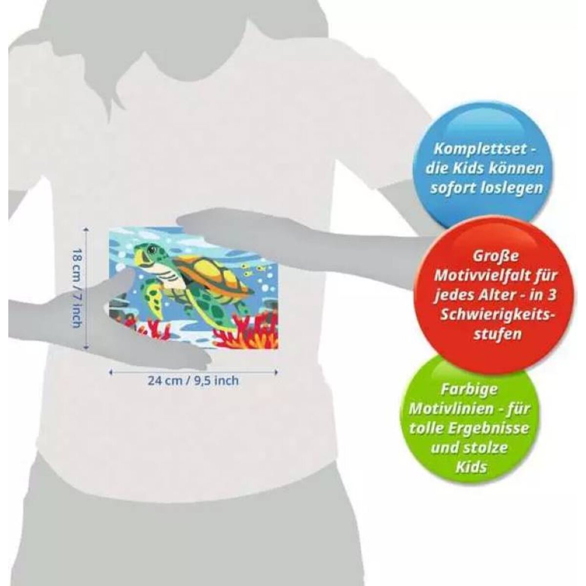 Ravensburger CreArt Malen nach Zahlen Meeresschildkröte