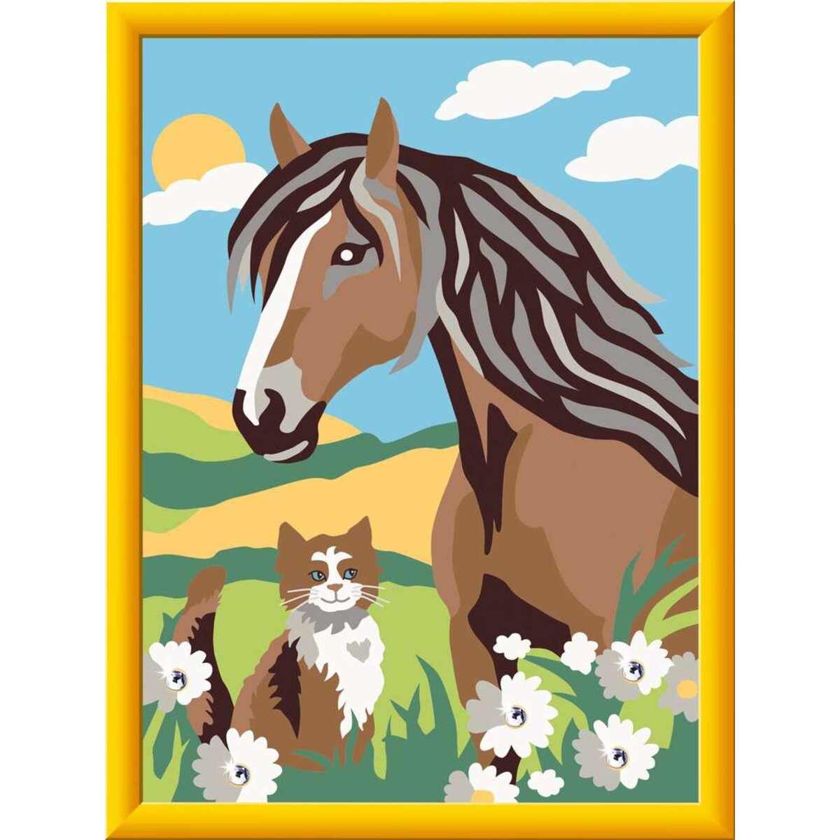 Ravensburger CreArt Malen nach Zahlen Pferd und Kätzchen