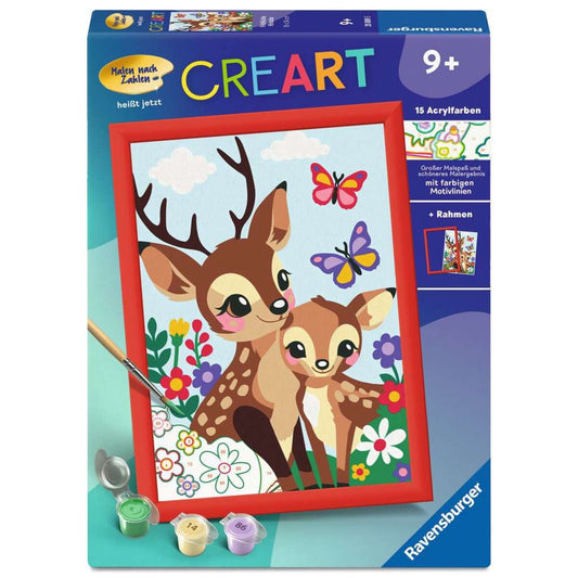 Ravensburger CreArt Malen nach Zahlen Fröhliche Hirsche