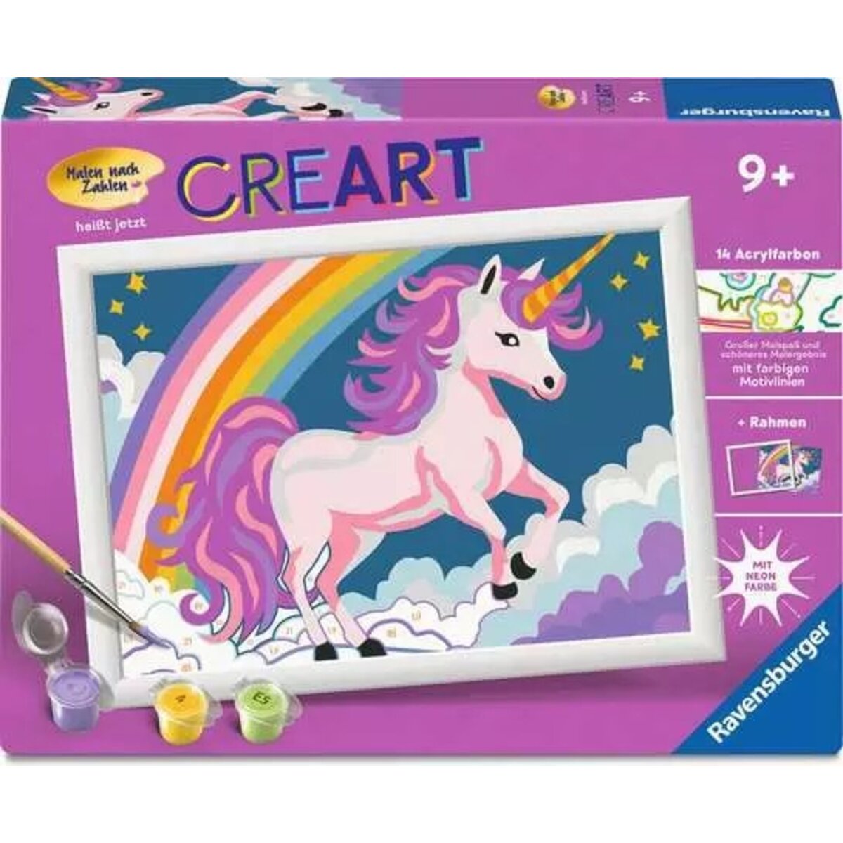 Ravensburger CreArt, Malen nach Zahlen - Pinkes Einhorn