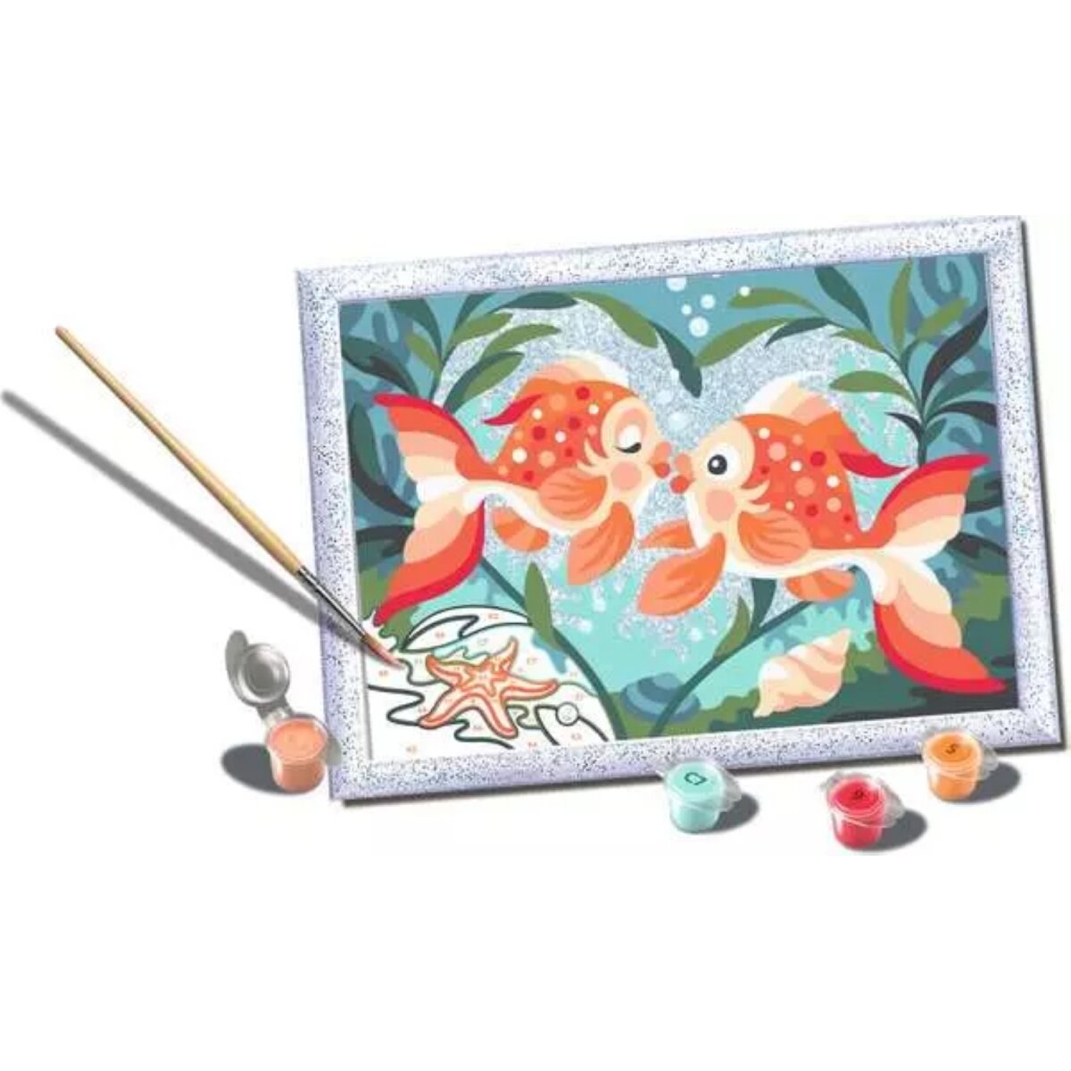 Ravensburger CreArt Verliebte Fische Malen nach Zahlen 24 x 18 cm