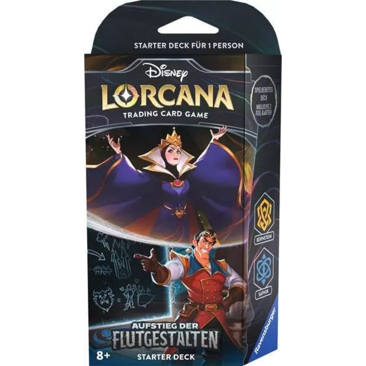 Ravensburger Disney Lorcana: Aufstieg der Flutgestalten - Starter Deck Bernstein und Saphir (Deutsch)